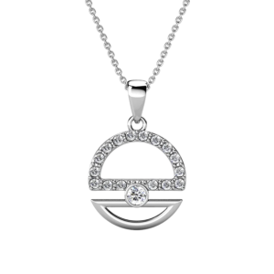 Pendentif Gravity or blanc