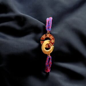Bracelet à cordon Marin ajustable Aban en or plaqué