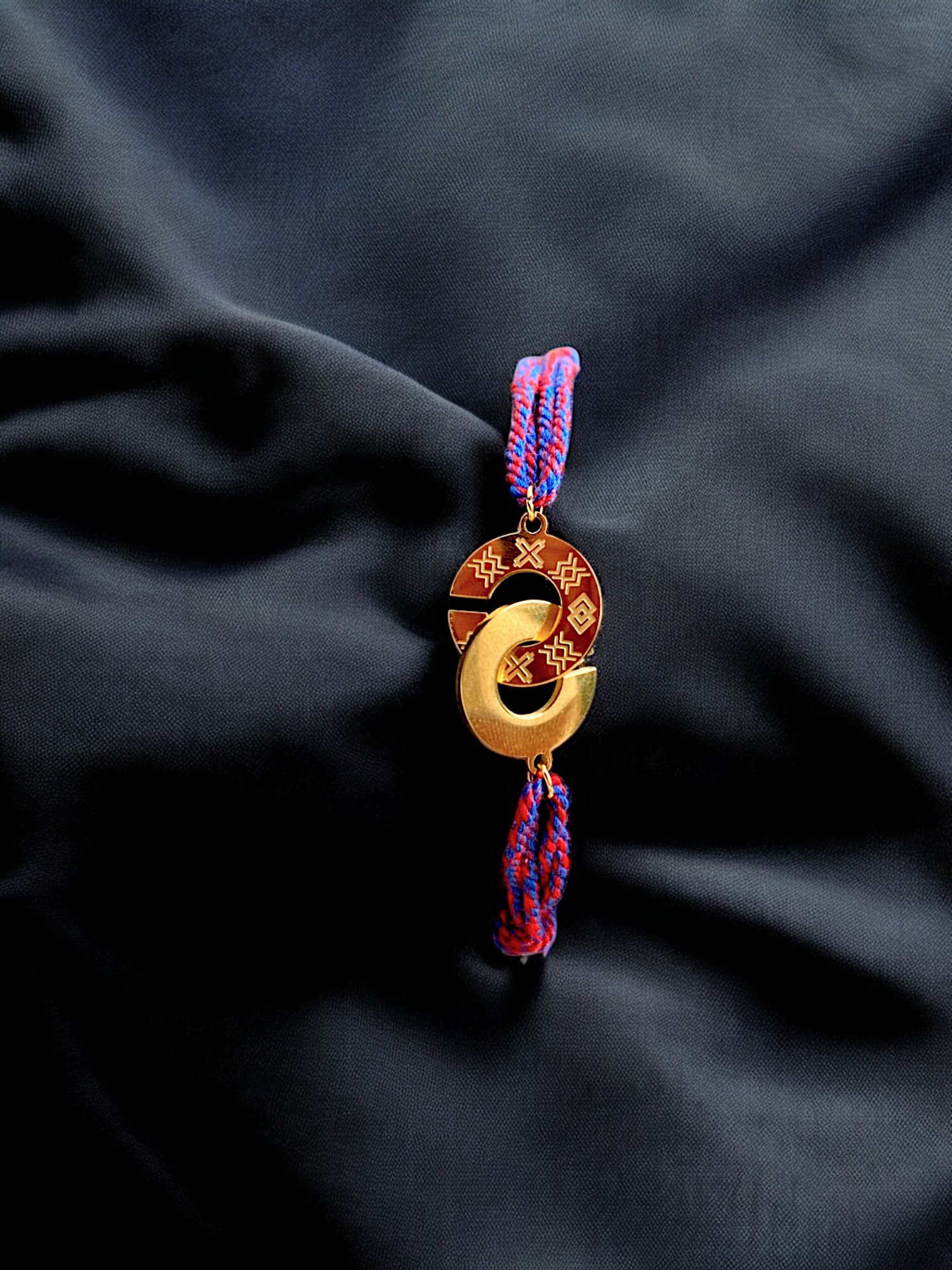 Bracelet à cordon Marin ajustable Aban en or plaqué