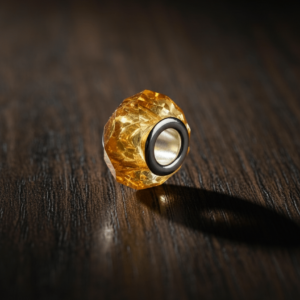 CHARM rond verre jaune