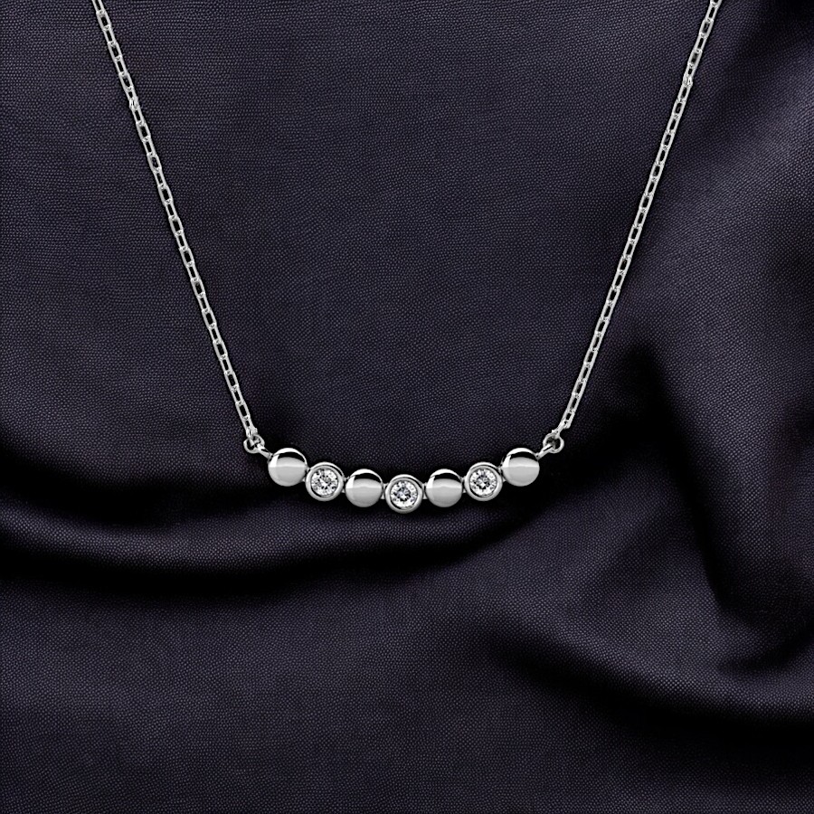 Pendentif Mesmera plaqué or blanc – Image 4