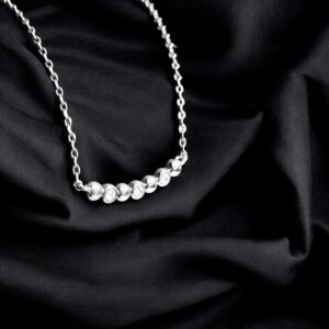 Pendentif Mesmera plaqué or blanc