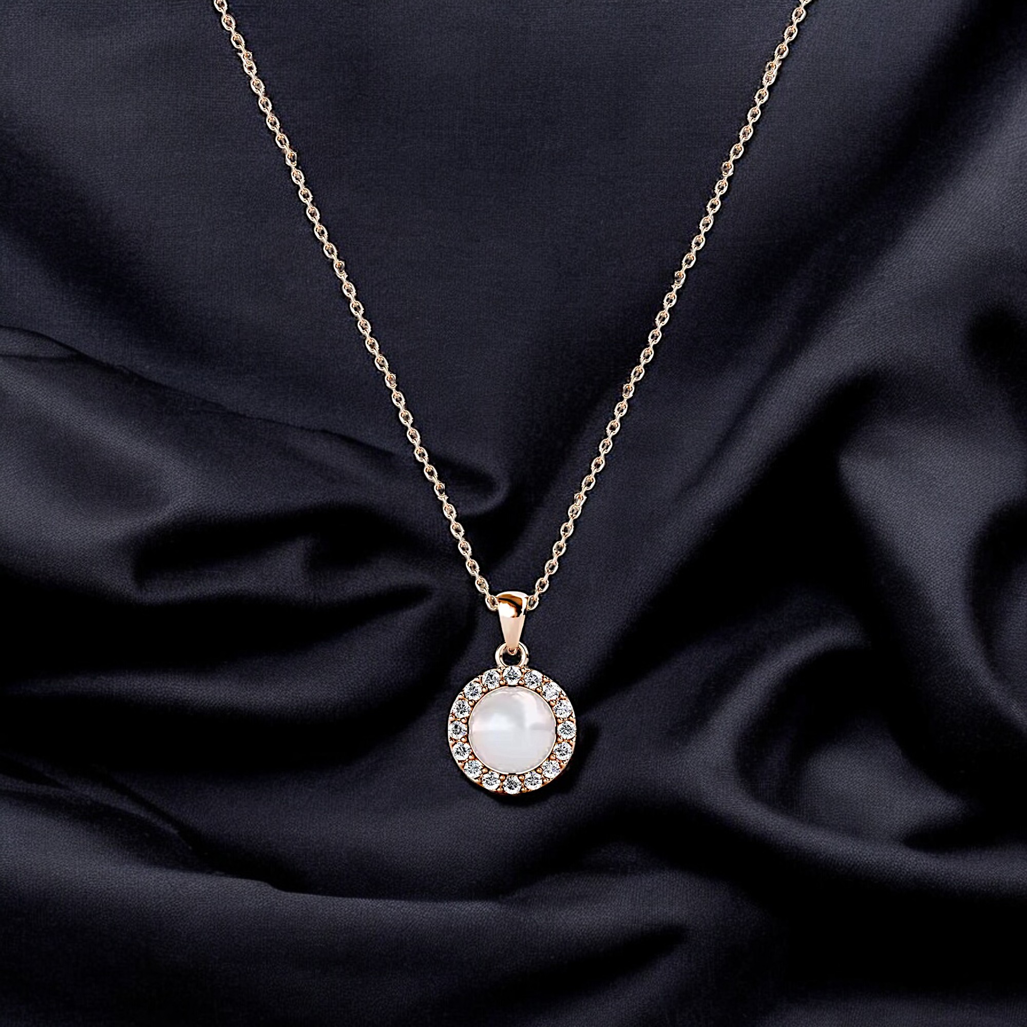 Pendentif Sunny en or plaqué rose 18 k