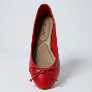Ballerine rouge à nœud - SANKOFA