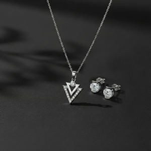 Parure Pyramid or blanc
