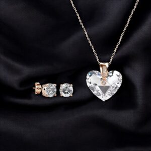 Parure Trixie cristal or rose